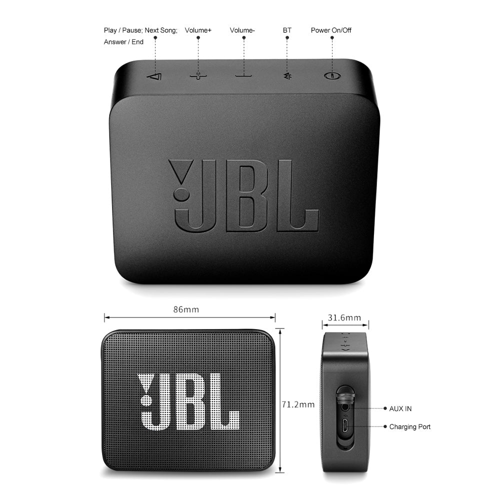 JBL GO 2 Wireless Bluetooth Speaker