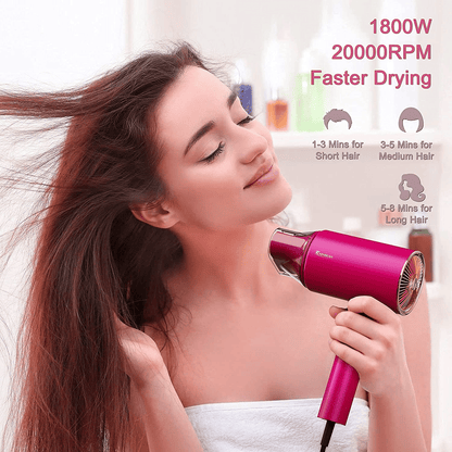 Blow Dryer 1800W - Water Ionic Hair Dryer