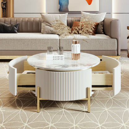 Modern Round Accent Coffee Table