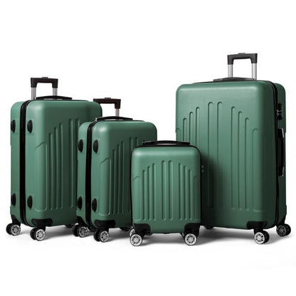 FCH Curved Vertical Stripe 4-in-1 Trolley Case - Retro Green