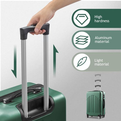 FCH Curved Vertical Stripe 4-in-1 Trolley Case - Retro Green