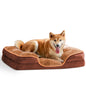 Memory Foam Pet Bed for Small Dogs & Cats with Washable Cover