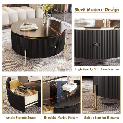 Modern Round Accent Coffee Table