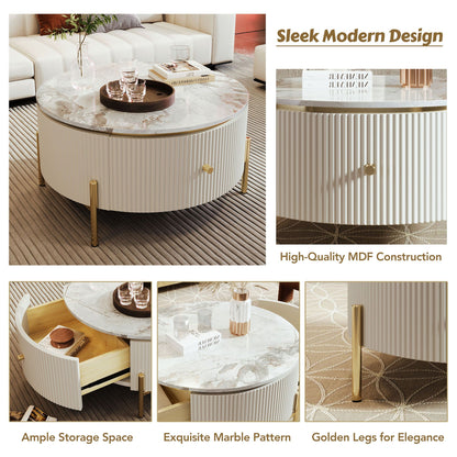 Modern Round Accent Coffee Table