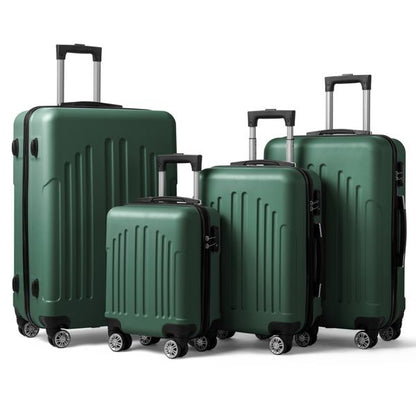 FCH Curved Vertical Stripe 4-in-1 Trolley Case - Retro Green