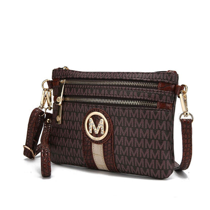 MKF Collection Tarren Signature Crossbody/ Wristlet by Mia k