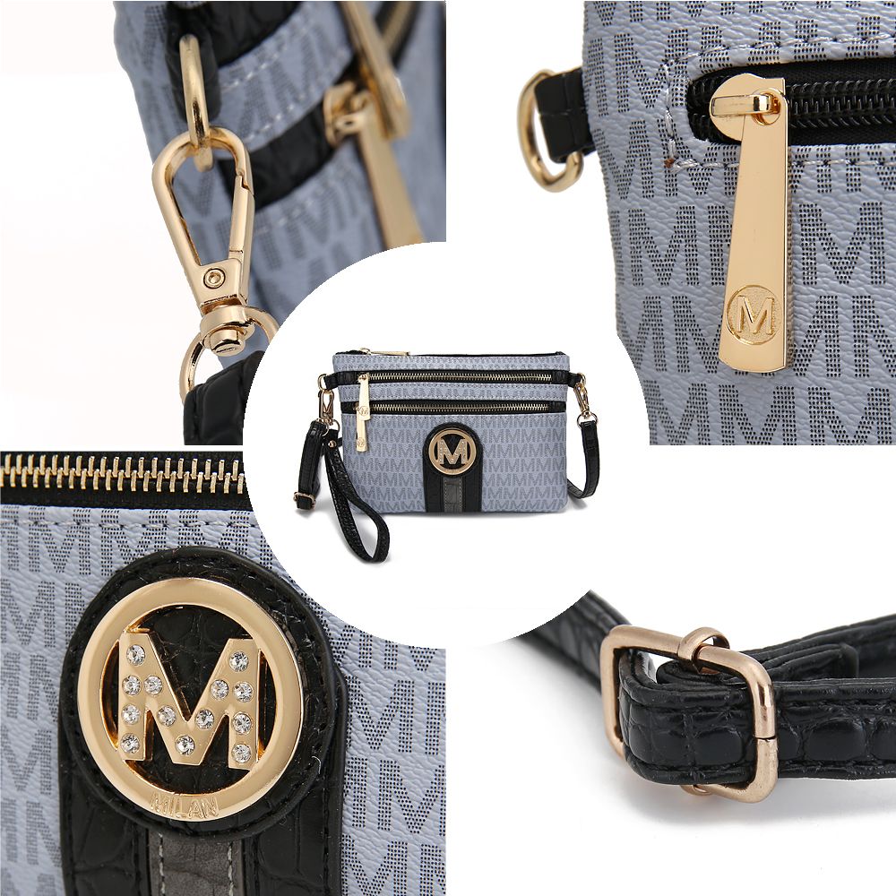 MKF Collection Tarren Signature Crossbody/ Wristlet by Mia k