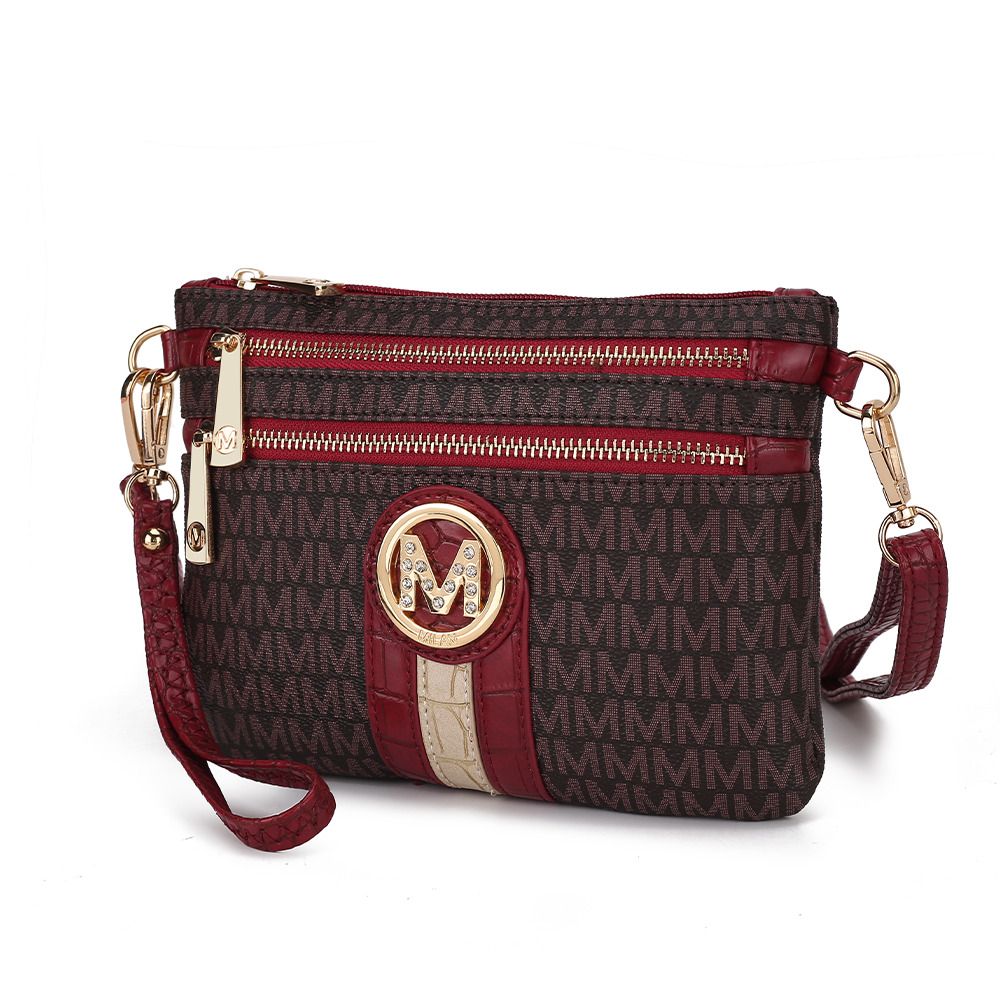 MKF Collection Tarren Signature Crossbody/ Wristlet by Mia k