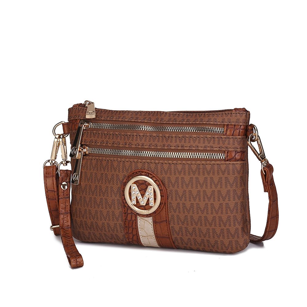 MKF Collection Tarren Signature Crossbody/ Wristlet by Mia k