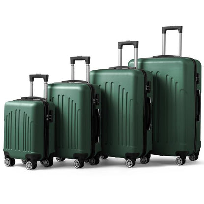 FCH Curved Vertical Stripe 4-in-1 Trolley Case - Retro Green