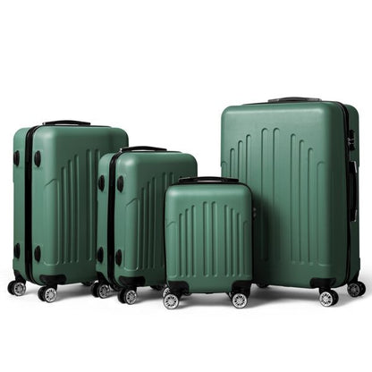 FCH Curved Vertical Stripe 4-in-1 Trolley Case - Retro Green