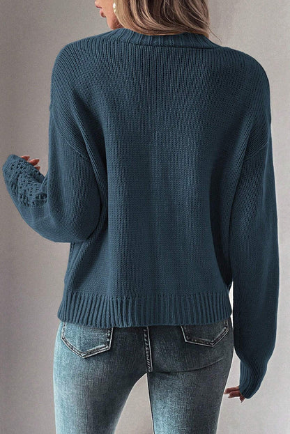 Comfortable Cardigan Knit Sweater