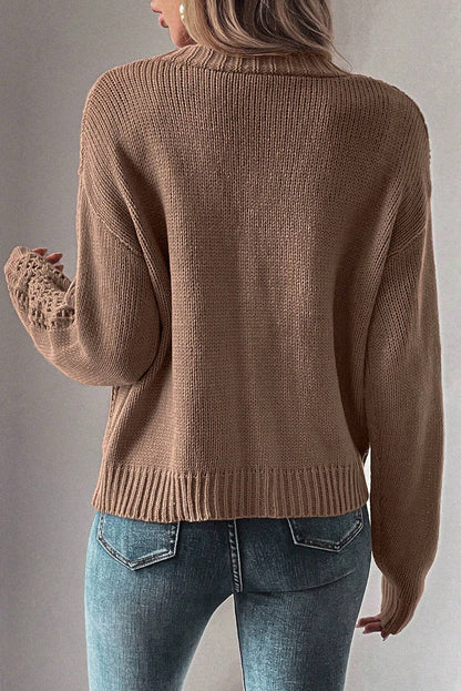 Comfortable Cardigan Knit Sweater